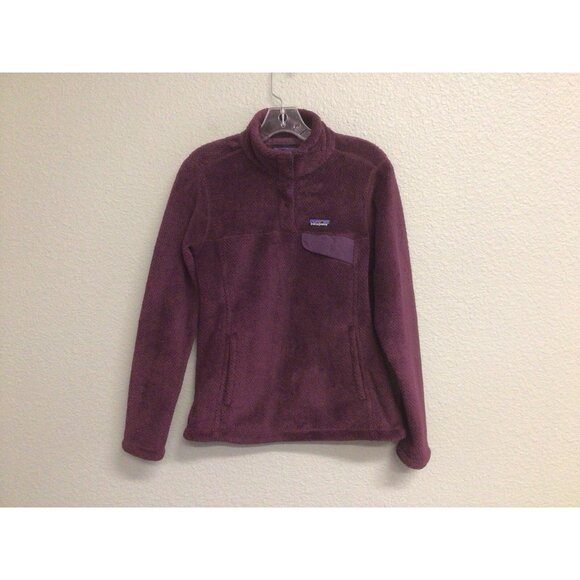 Patagonia Re Tool Snap T Polartec Fleece Pullover Snap-T Womens Sz Small Purple - Picture 11 of 11